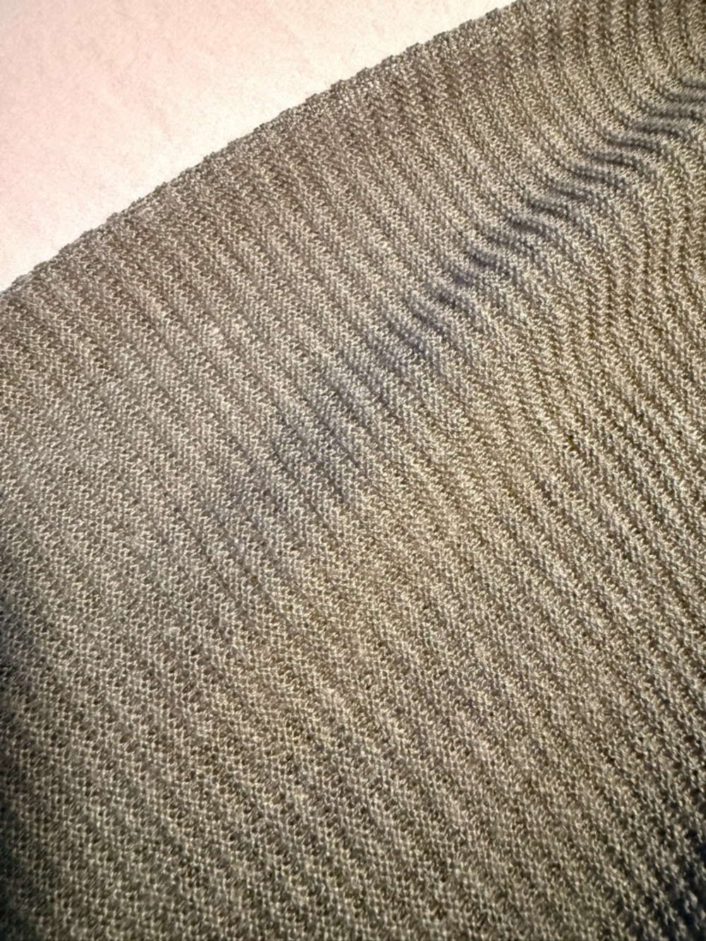 LOFT Open-Front Olive Green Women's Cardigan - Picture 3 of 6